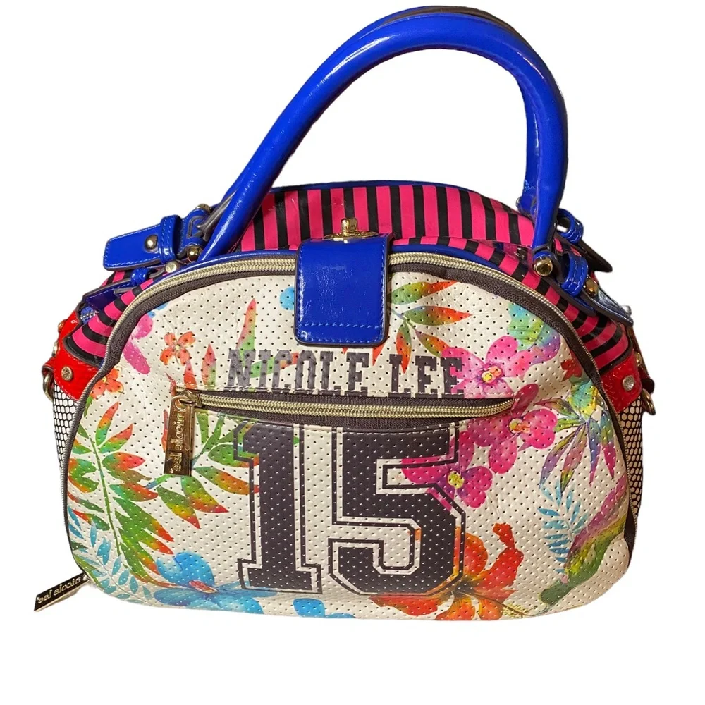 Nicole Lee 15 U.S.A. Multi Color floral bag - Picture 2 of 12